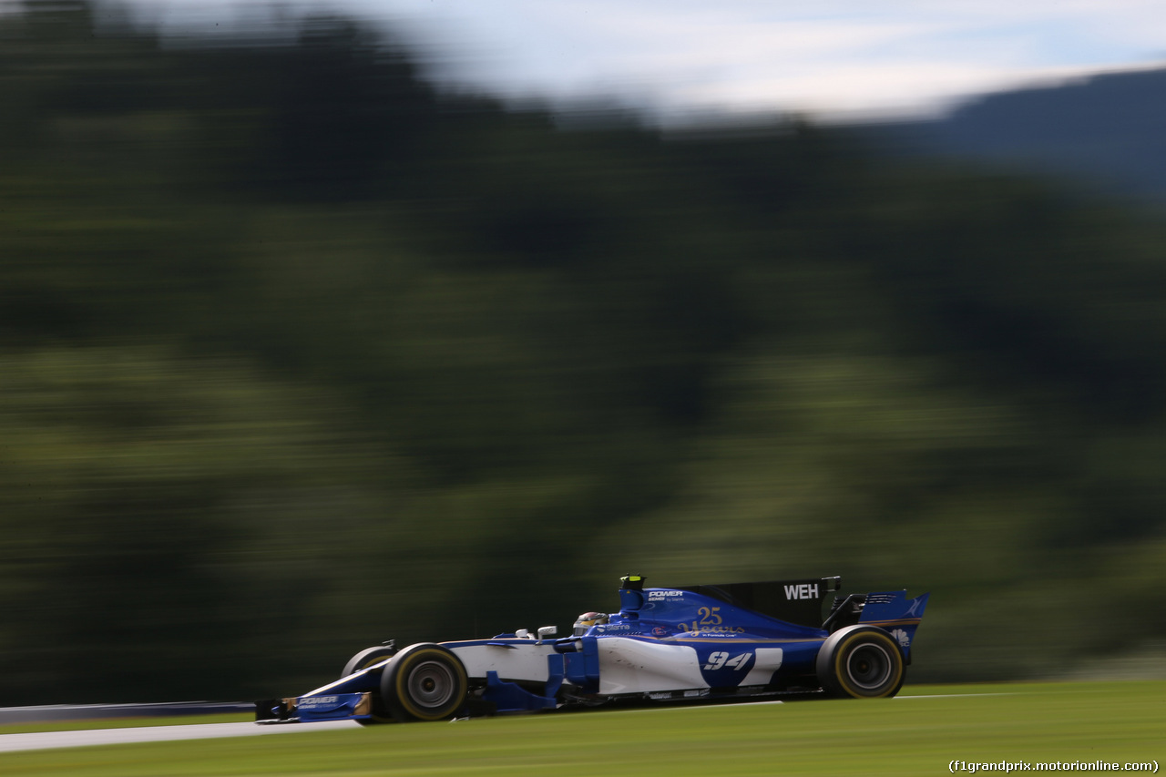 GP AUSTRIA, 07.07.2017- Prove Libere 2, Pascal Wehrlein (GER) Sauber C36