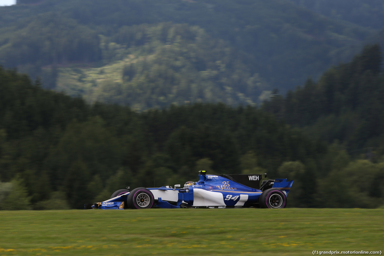 GP AUSTRIA, 07.07.2017- Prove Libere 2, Pascal Wehrlein (GER) Sauber C36