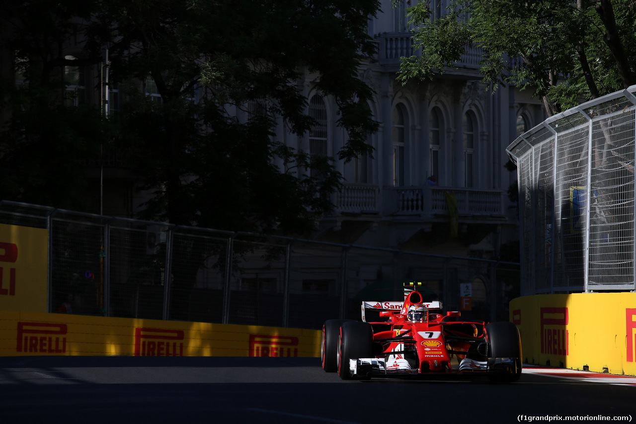 GP AZERBAIJAN, 24.06.2017 - Qualifiche, Kimi Raikkonen (FIN) Ferrari SF70H