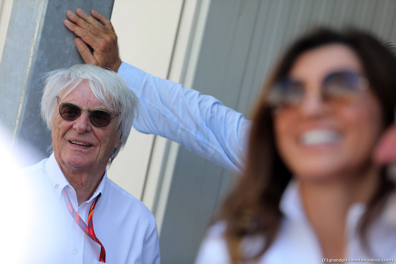 GP AZERBAIJAN, 25.06.2017 - Bernie Ecclestone (GBR) e sua moglie Fabiana Flosi (BRA)