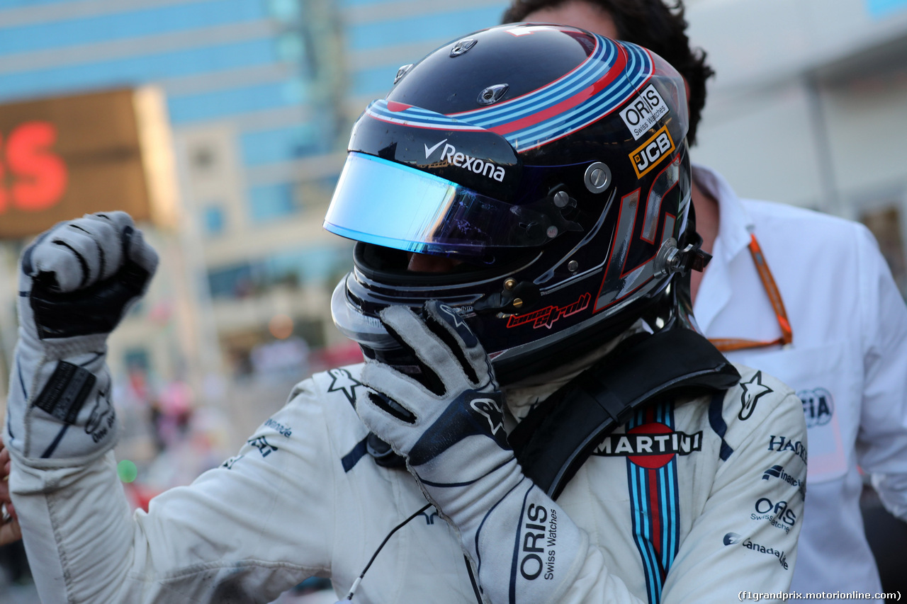 GP AZERBAIJAN, 25.06.2017 - Gara, 3rd place Lance Stroll (CDN) Williams FW40
