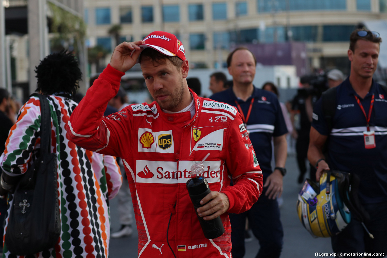 GP AZERBAIJAN, 25.06.2017 - Gara, Sebastian Vettel (GER) Ferrari SF70H