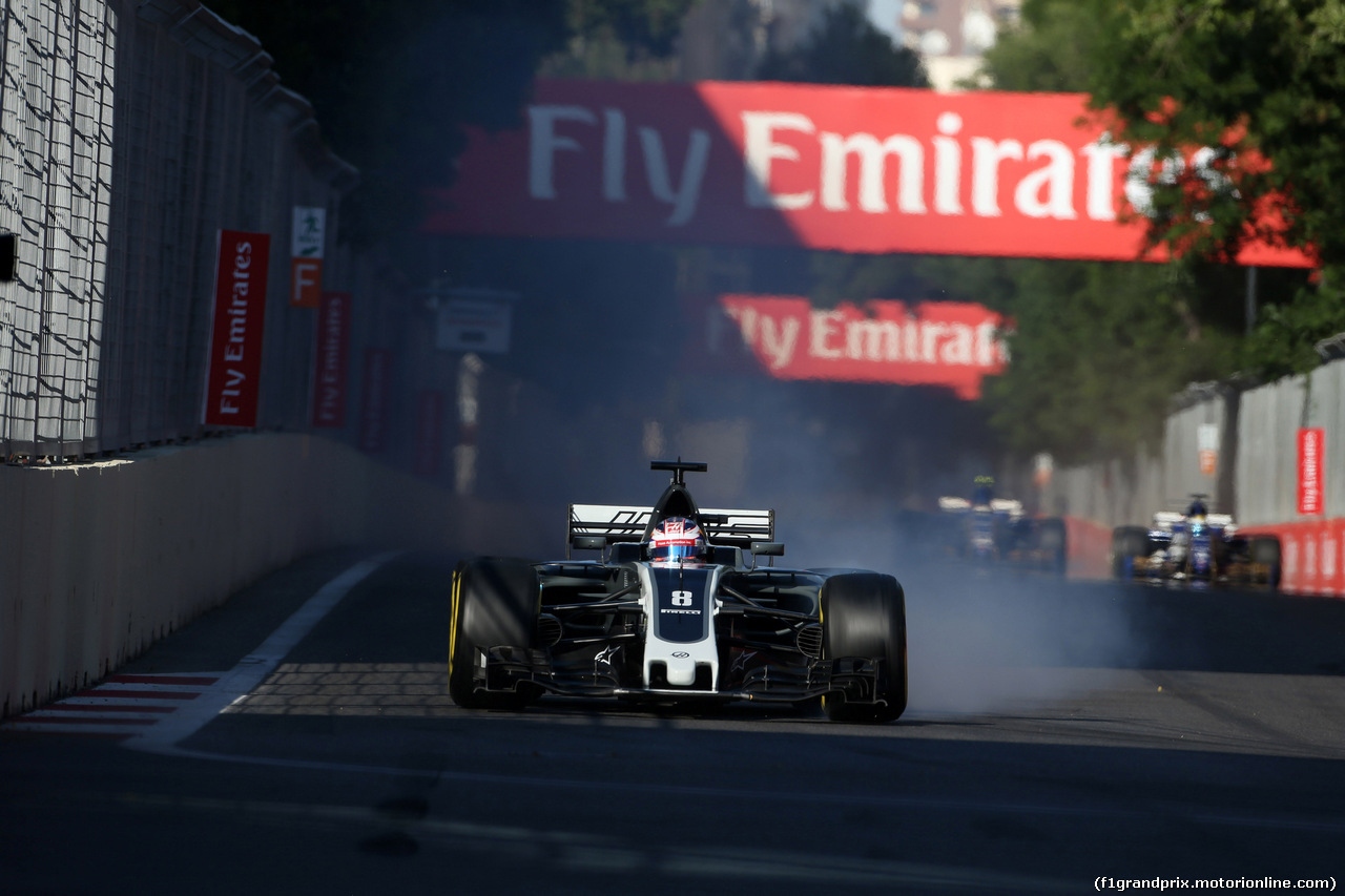 GP AZERBAIJAN, 25.06.2017 - Gara, Romain Grosjean (FRA) Haas F1 Team VF-17