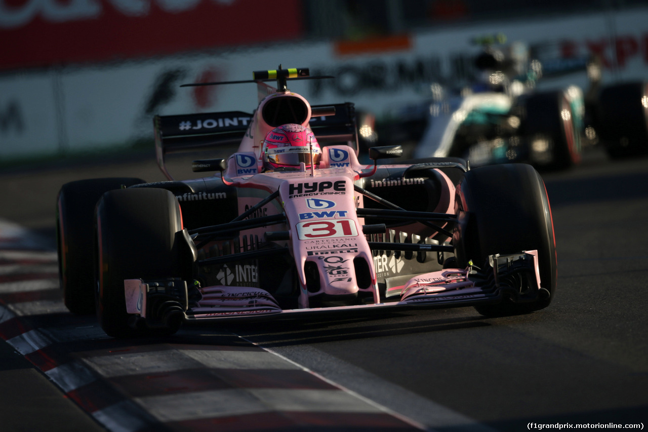 GP AZERBAIJAN, 25.06.2017 - Gara, Esteban Ocon (FRA) Sahara Force India F1 VJM10