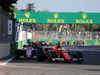 GP AZERBAIJAN, 25.06.2017 - Gara, Sergio Perez (MEX) Sahara Force India F1 VJM010 e Sebastian Vettel (GER) Ferrari SF70H