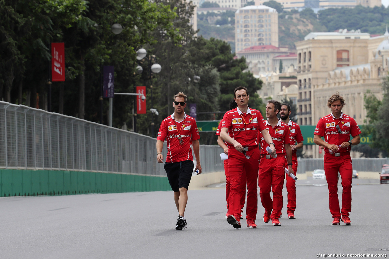 GP AZERBAIJAN, 22.06.2017 - Sebastian Vettel (GER) Ferrari SF70H