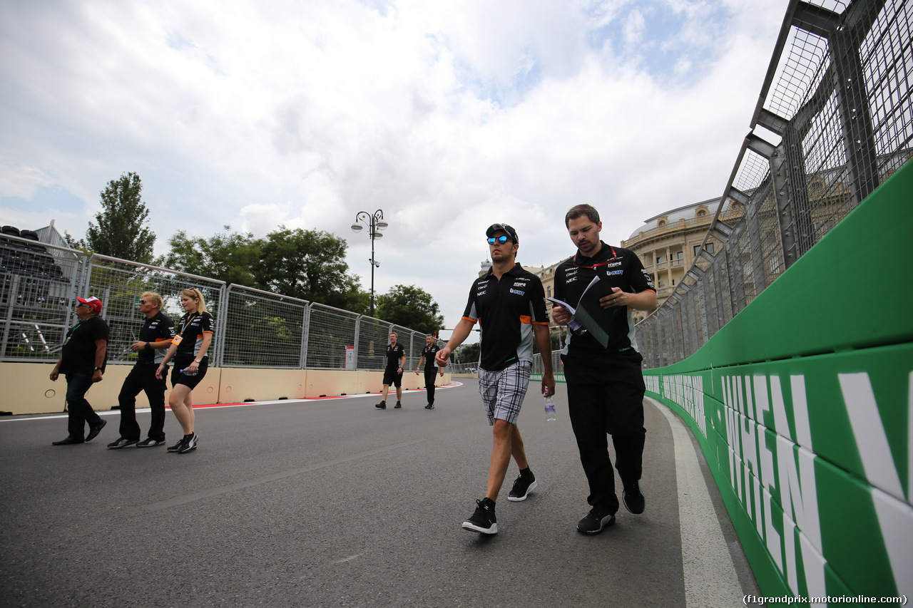 GP AZERBAIJAN, 22.06.2017 - Sergio Perez (MEX) Sahara Force India F1 VJM010