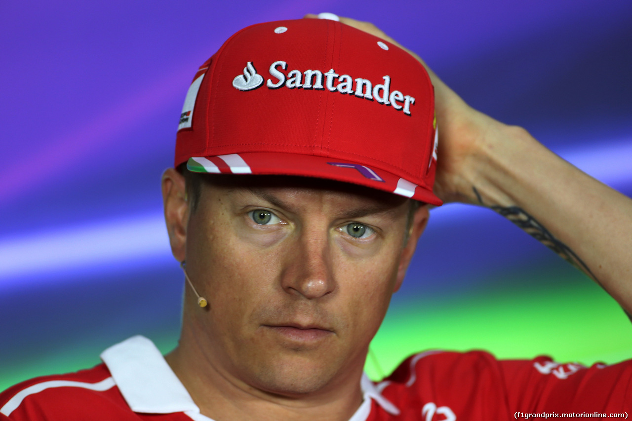 GP AZERBAIJAN, 22.06.2017 - Conferenza Stampa, Kimi Raikkonen (FIN) Ferrari SF70H