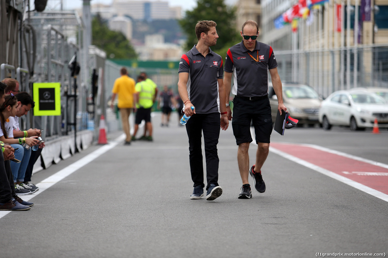 GP AZERBAIJAN, 22.06.2017 - Romain Grosjean (FRA) Haas F1 Team VF-17