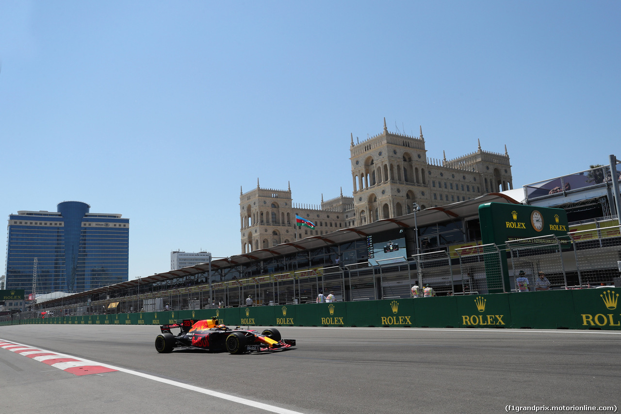 GP AZERBAIJAN, 24.06.2017 - Prove Libere 3, Max Verstappen (NED) Red Bull Racing RB13