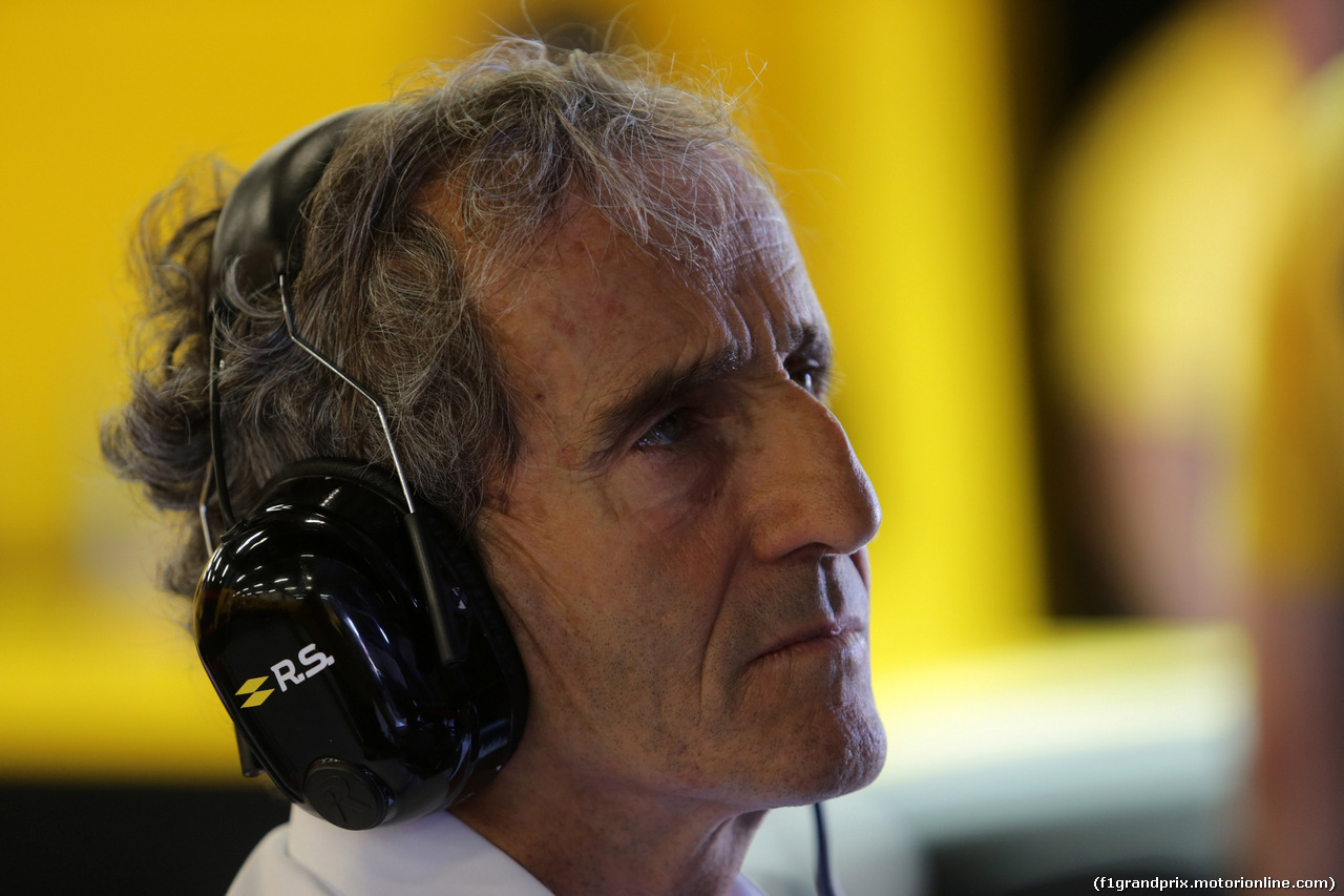 GP AZERBAIJAN, 24.06.2017 - Prove Libere 3, Alain Prost (FRA) Renault Sport F1 Team Special Advisor