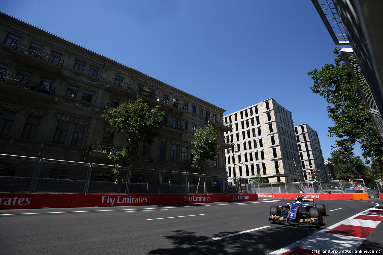 GP AZERBAIJAN, 24.06.2017 - Prove Libere 3, Marcus Ericsson (SUE) Sauber C36