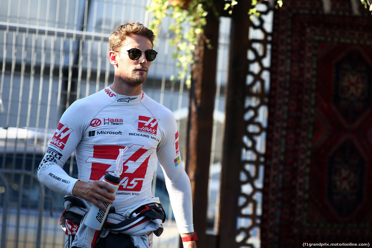 GP AZERBAIJAN, 24.06.2017 - Qualifiche, Romain Grosjean (FRA) Haas F1 Team VF-17