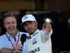 GP AZERBAIJAN, 24.06.2017 - Qualifiche, Davide Valsecchi (ITA), Sky TV e Lewis Hamilton (GBR) Mercedes AMG F1 W08 pole position