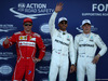 GP AZERBAIJAN, 24.06.2017 - Qualifiche, 3rd place Kimi Raikkonen (FIN) Ferrari SF70H, Lewis Hamilton (GBR) Mercedes AMG F1 W08 pole position e 2nd place Valtteri Bottas (FIN) Mercedes AMG F1 W08