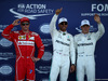 GP AZERBAIJAN, 24.06.2017 - Qualifiche, 3rd place Kimi Raikkonen (FIN) Ferrari SF70H, Lewis Hamilton (GBR) Mercedes AMG F1 W08 pole position e 2nd place Valtteri Bottas (FIN) Mercedes AMG F1 W08