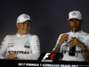 GP AZERBAIJAN, 24.06.2017 - Qualifiche, Conferenza Stampa, Valtteri Bottas (FIN) Mercedes AMG F1 W08 e Lewis Hamilton (GBR) Mercedes AMG F1 W08