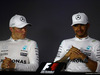 GP AZERBAIJAN, 24.06.2017 - Qualifiche, Conferenza Stampa, Valtteri Bottas (FIN) Mercedes AMG F1 W08 e Lewis Hamilton (GBR) Mercedes AMG F1 W08