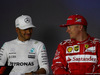 GP AZERBAIJAN, 24.06.2017 - Qualifiche, Conferenza Stampa, Lewis Hamilton (GBR) Mercedes AMG F1 W08 e Kimi Raikkonen (FIN) Ferrari SF70H