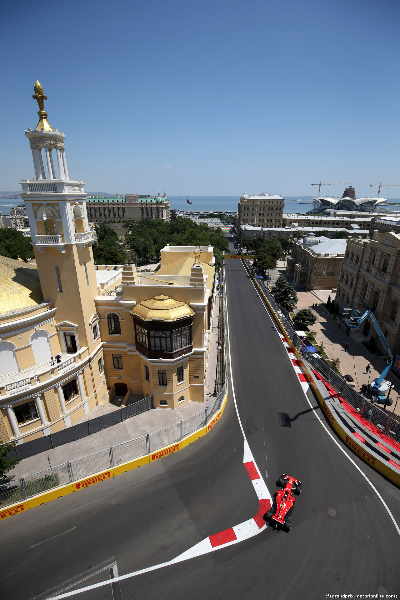 GP AZERBAIJAN, 23.06.2017 - Prove Libere 1, Sebastian Vettel (GER) Ferrari SF70H