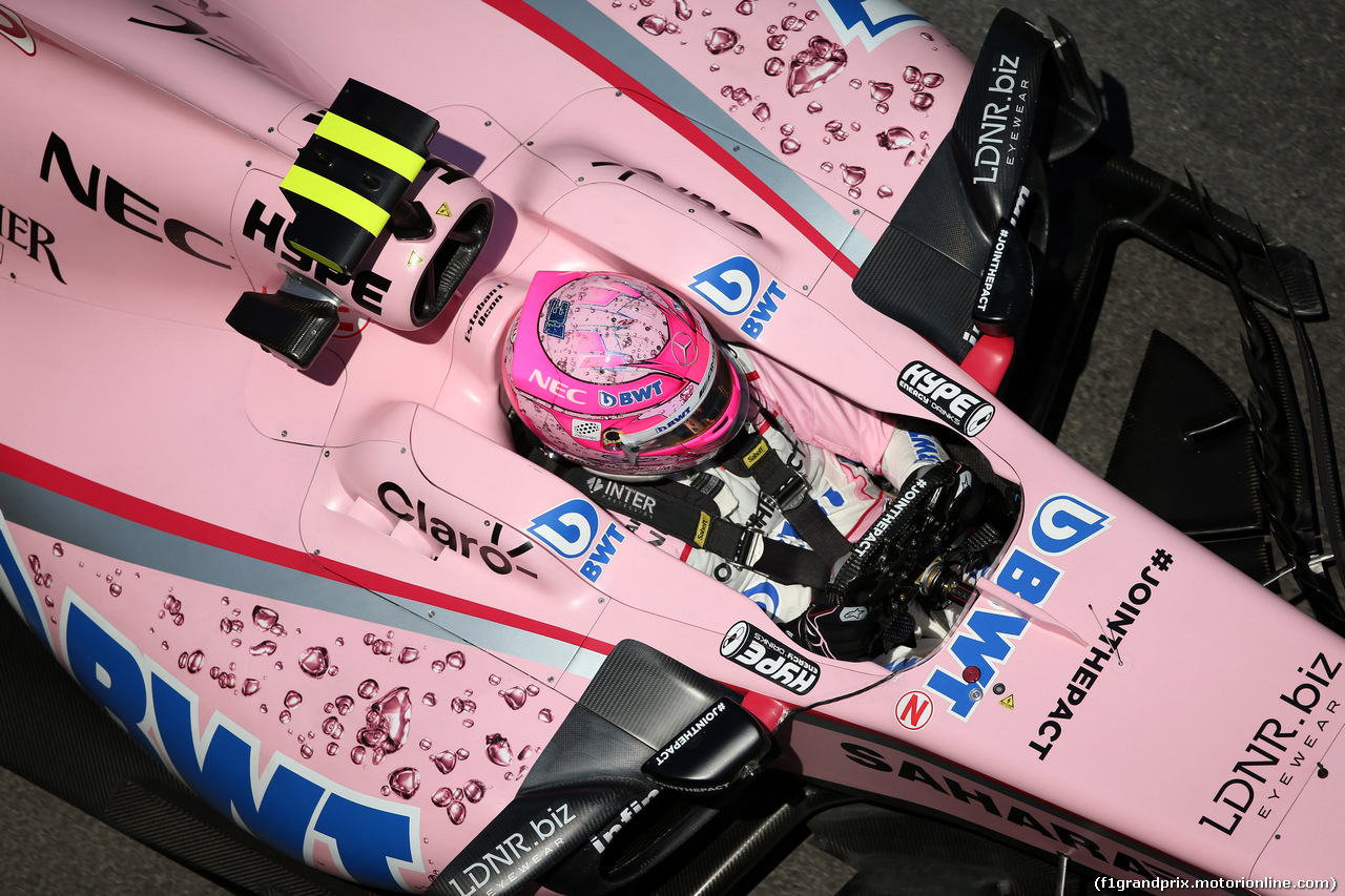 GP AZERBAIJAN, 23.06.2017 - Prove Libere 1, Esteban Ocon (FRA) Sahara Force India F1 VJM10