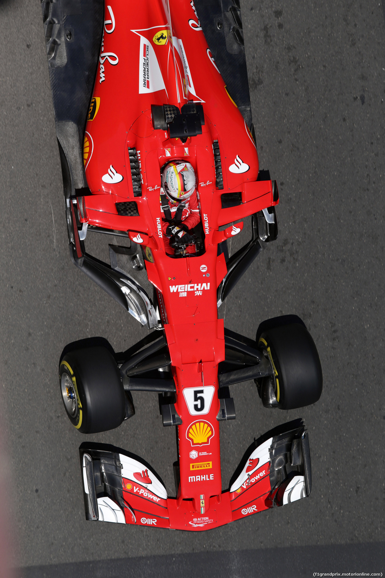 GP AZERBAIJAN, 23.06.2017 - Prove Libere 1, Sebastian Vettel (GER) Ferrari SF70H