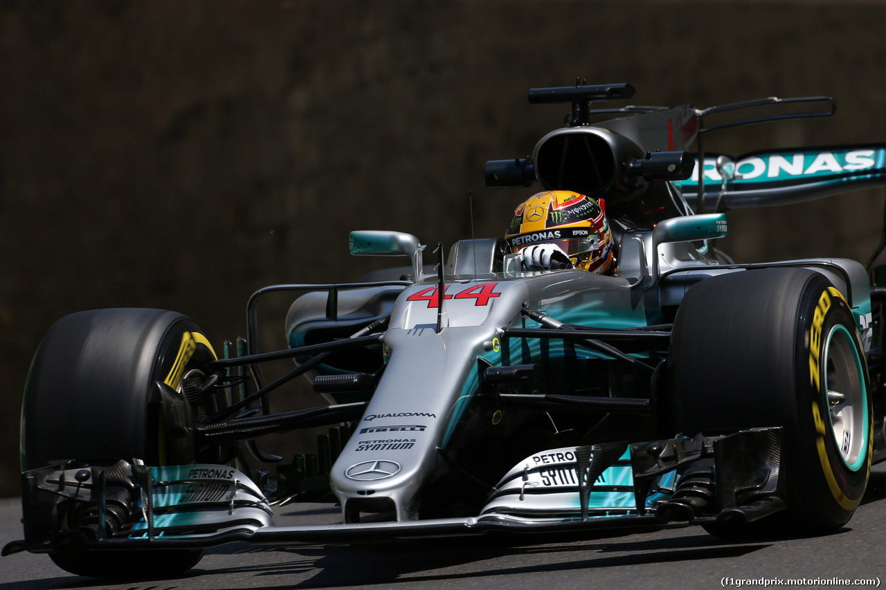 GP AZERBAIJAN, 23.06.2017 - Prove Libere 1, Lewis Hamilton (GBR) Mercedes AMG F1 W08