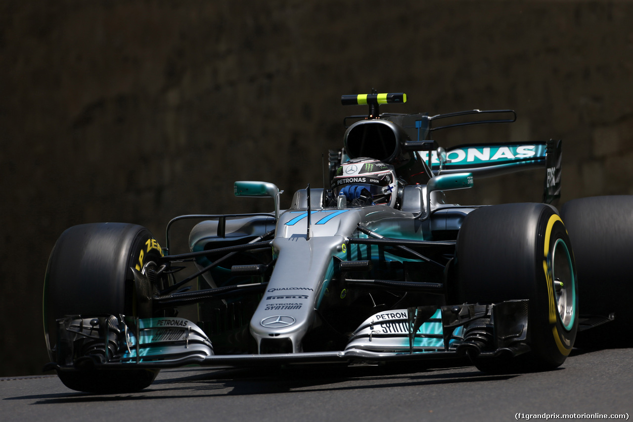 GP AZERBAIJAN, 23.06.2017 - Prove Libere 1, Valtteri Bottas (FIN) Mercedes AMG F1 W08