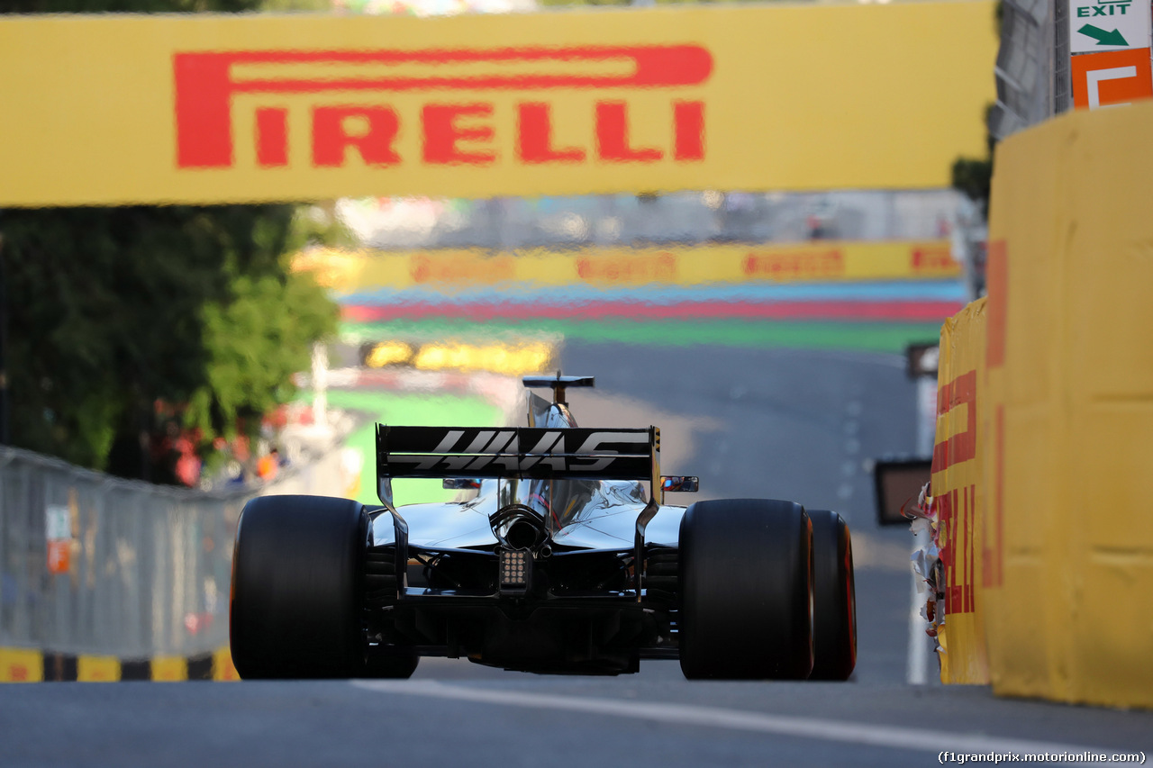 GP AZERBAIJAN, 23.06.2017 - Prove Libere 2, Romain Grosjean (FRA) Haas F1 Team VF-17