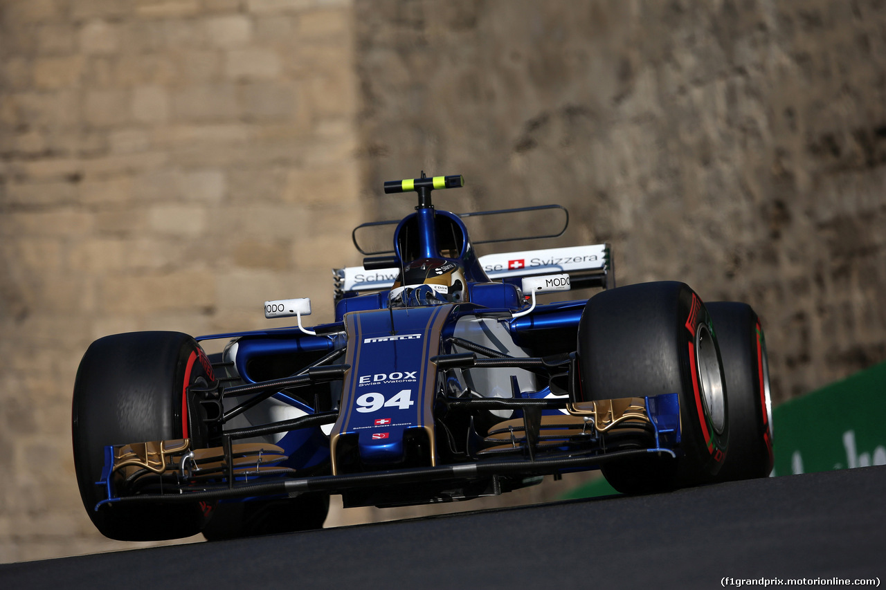 GP AZERBAIJAN, 23.06.2017 - Prove Libere 2, Pascal Wehrlein (GER) Sauber C36