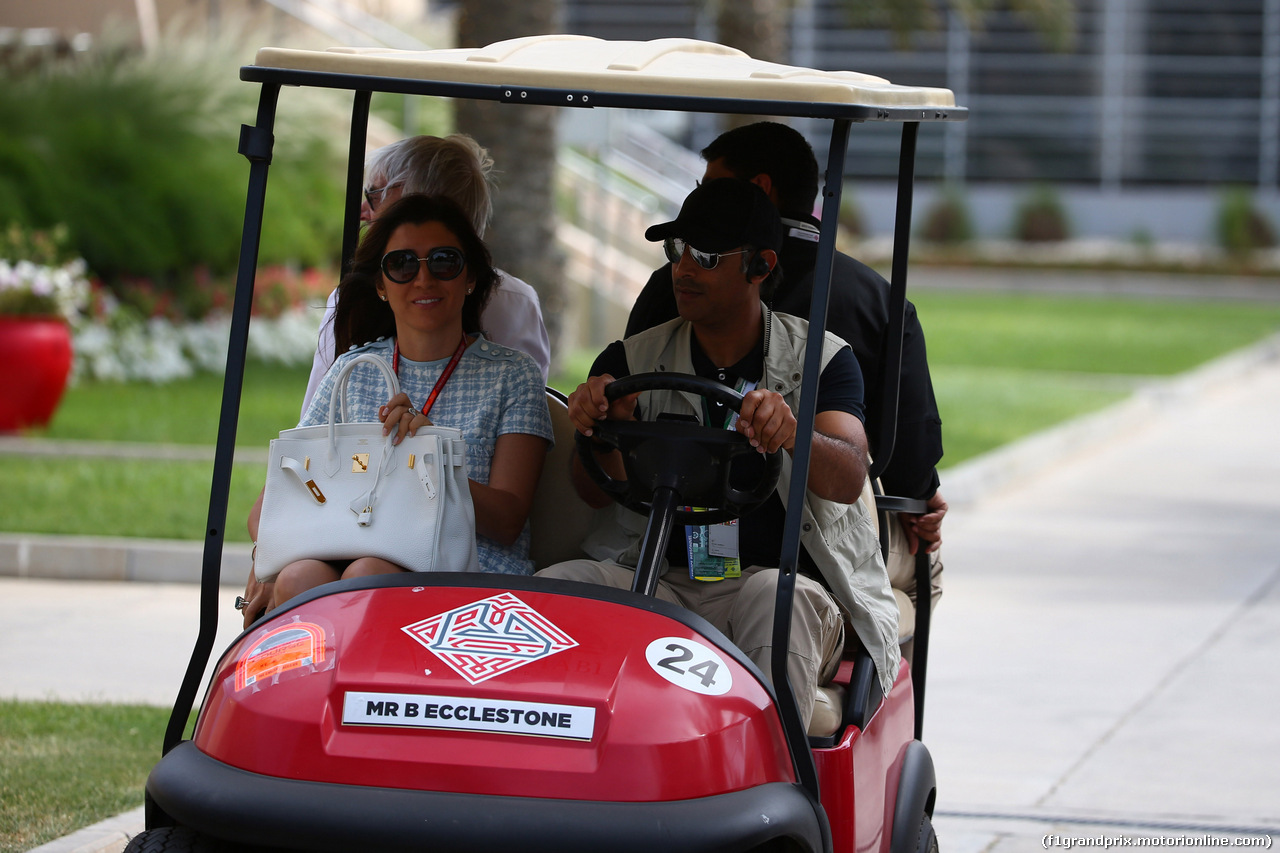 GP BAHRAIN, 16.04.2017 - Fabiana Flosi (BRA), Wife of Bernie Ecclestone