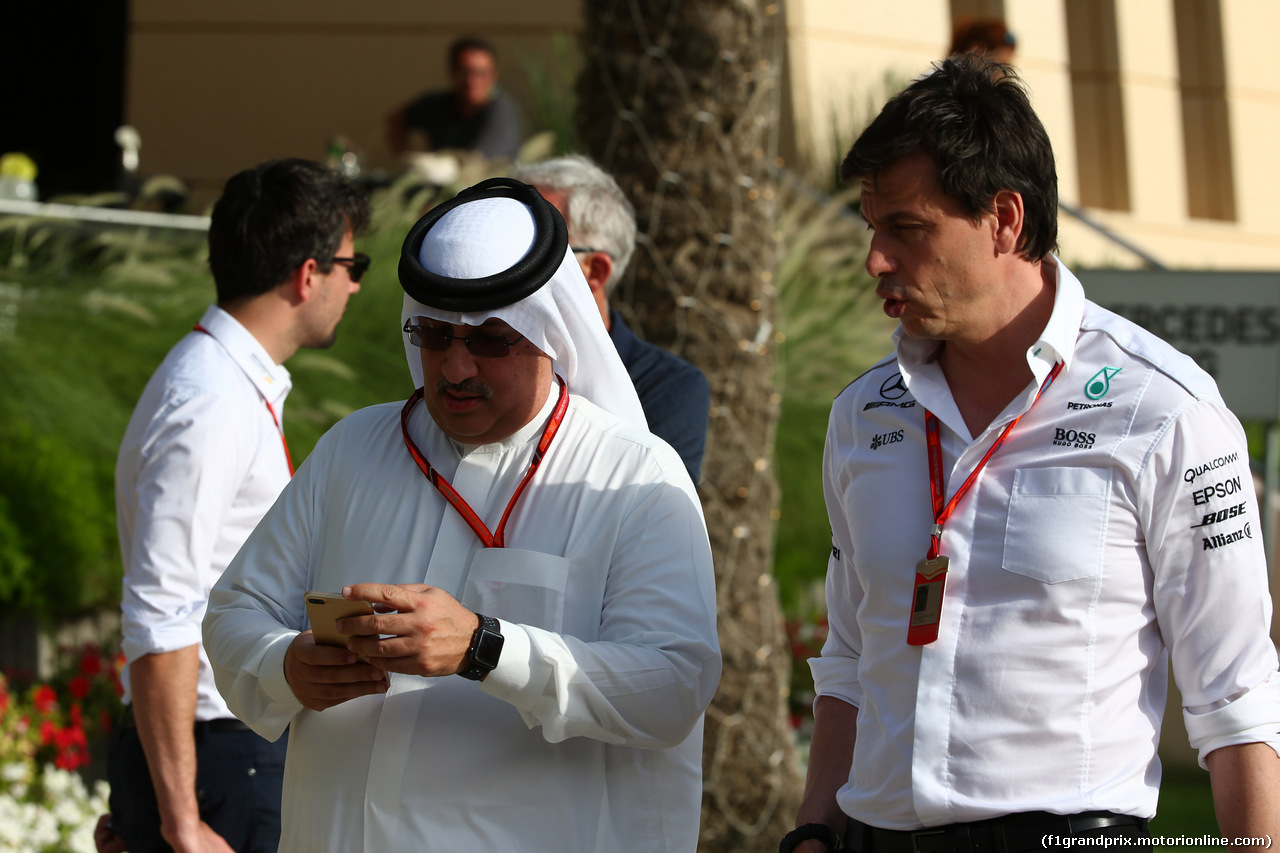 GP BAHRAIN, 16.04.2017 - Toto Wolff (GER) Mercedes AMG F1 Shareholder e Executive Director