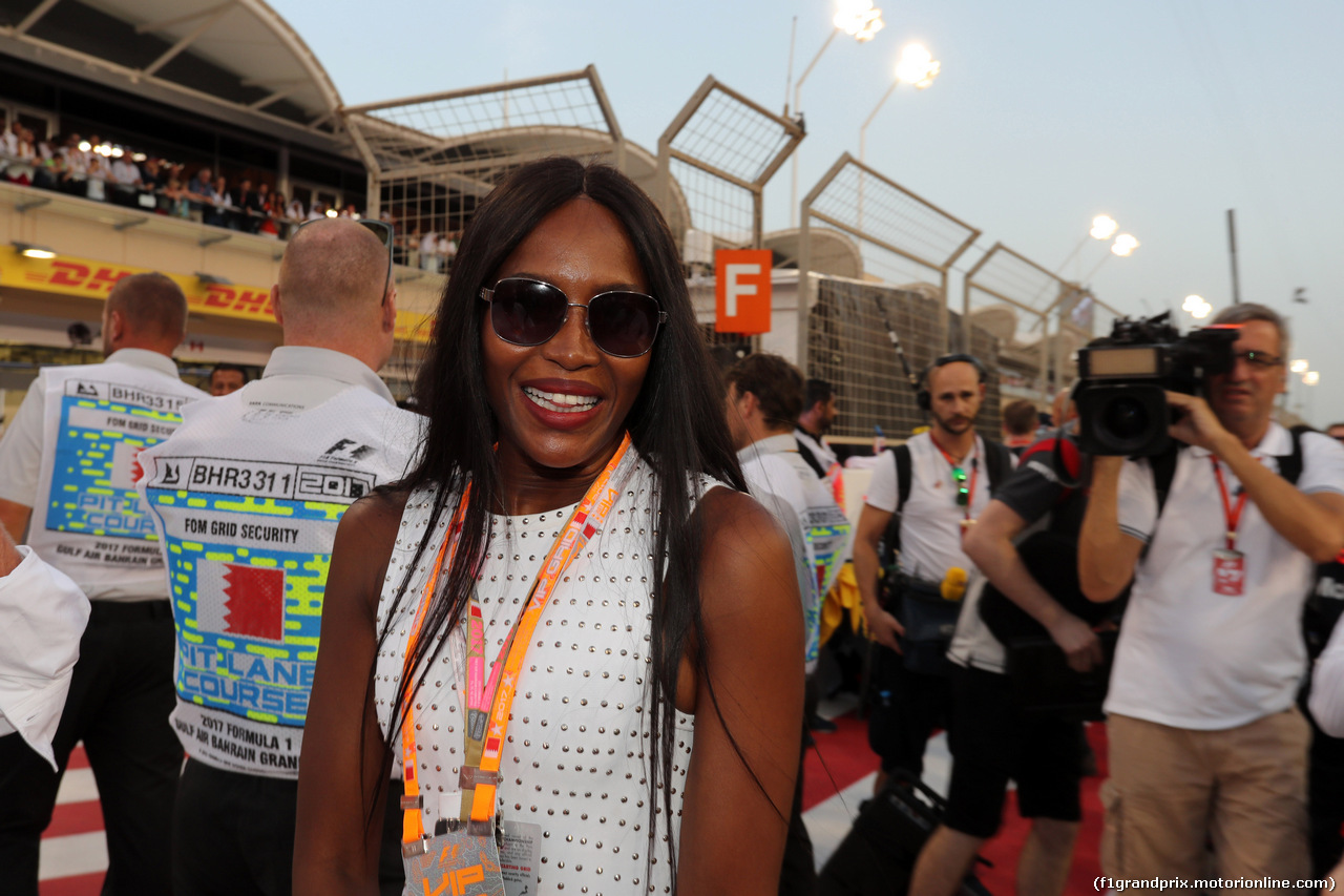 GP BAHRAIN, 16.04.2017 - Gara, Naomi Campbell (GBR)a