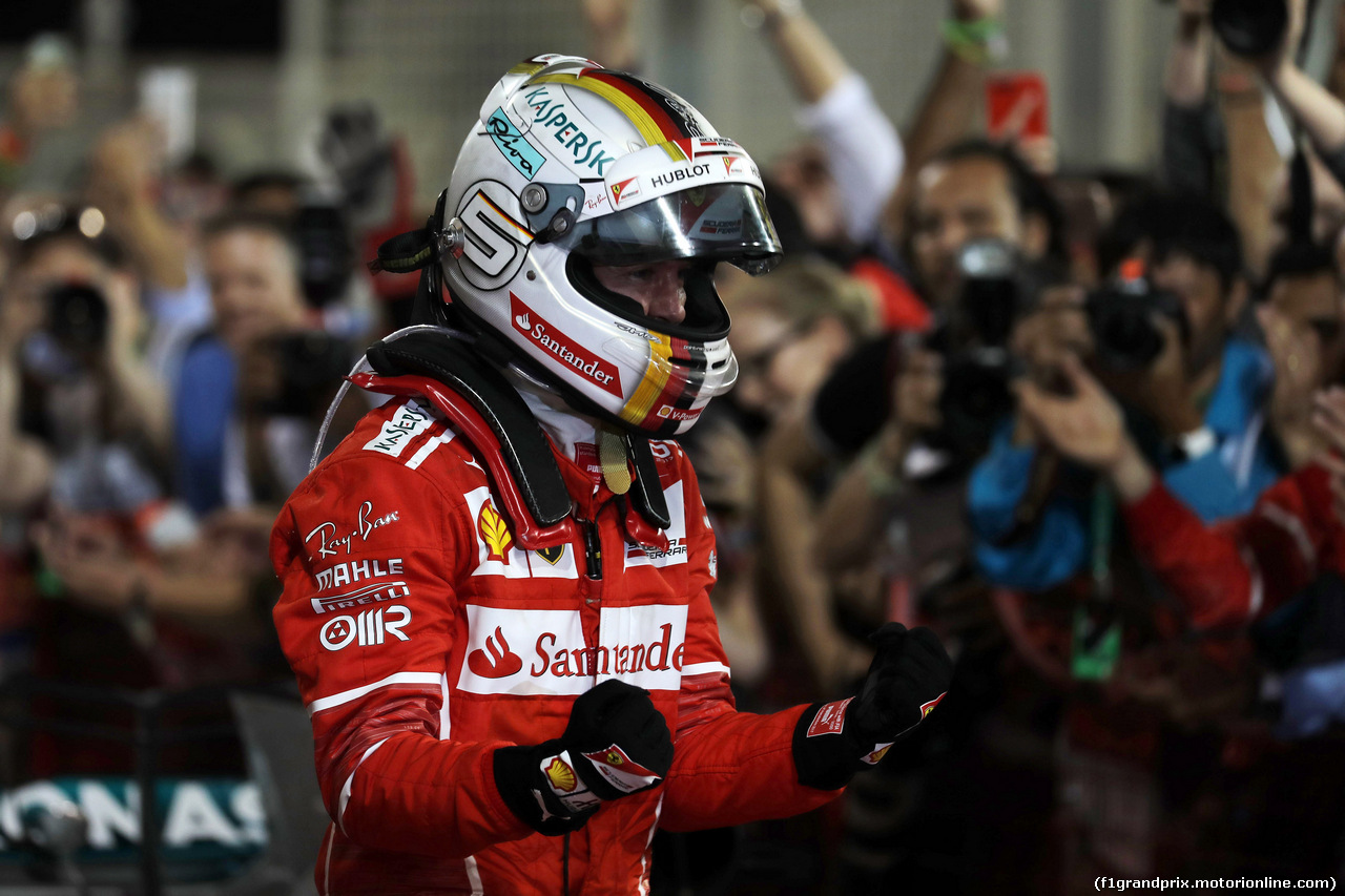 GP BAHRAIN, 16.04.2017 - Gara, Sebastian Vettel (GER) Ferrari SF70H vincitore