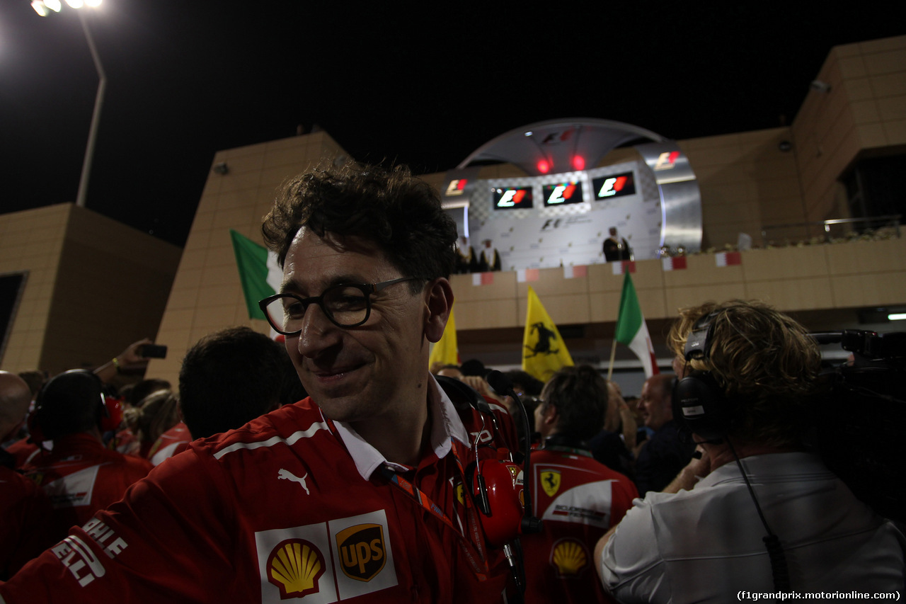 GP BAHRAIN, 16.04.2017 - Gara, Mattia Binotto (ITA) Chief Technical Officer, Ferrari