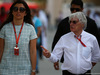 GP BAHRAIN, 16.04.2017 - Bernie Ecclestone (GBR), President e CEO of FOM e sua moglie Fabiana Flosi (BRA)