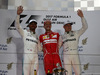 GP BAHRAIN, 16.04.2017 - Gara, 1st place Sebastian Vettel (GER) Ferrari SF70H, 2nd place Lewis Hamilton (GBR) Mercedes AMG F1 W08 e 3rd place Valtteri Bottas (FIN) Mercedes AMG F1 W08