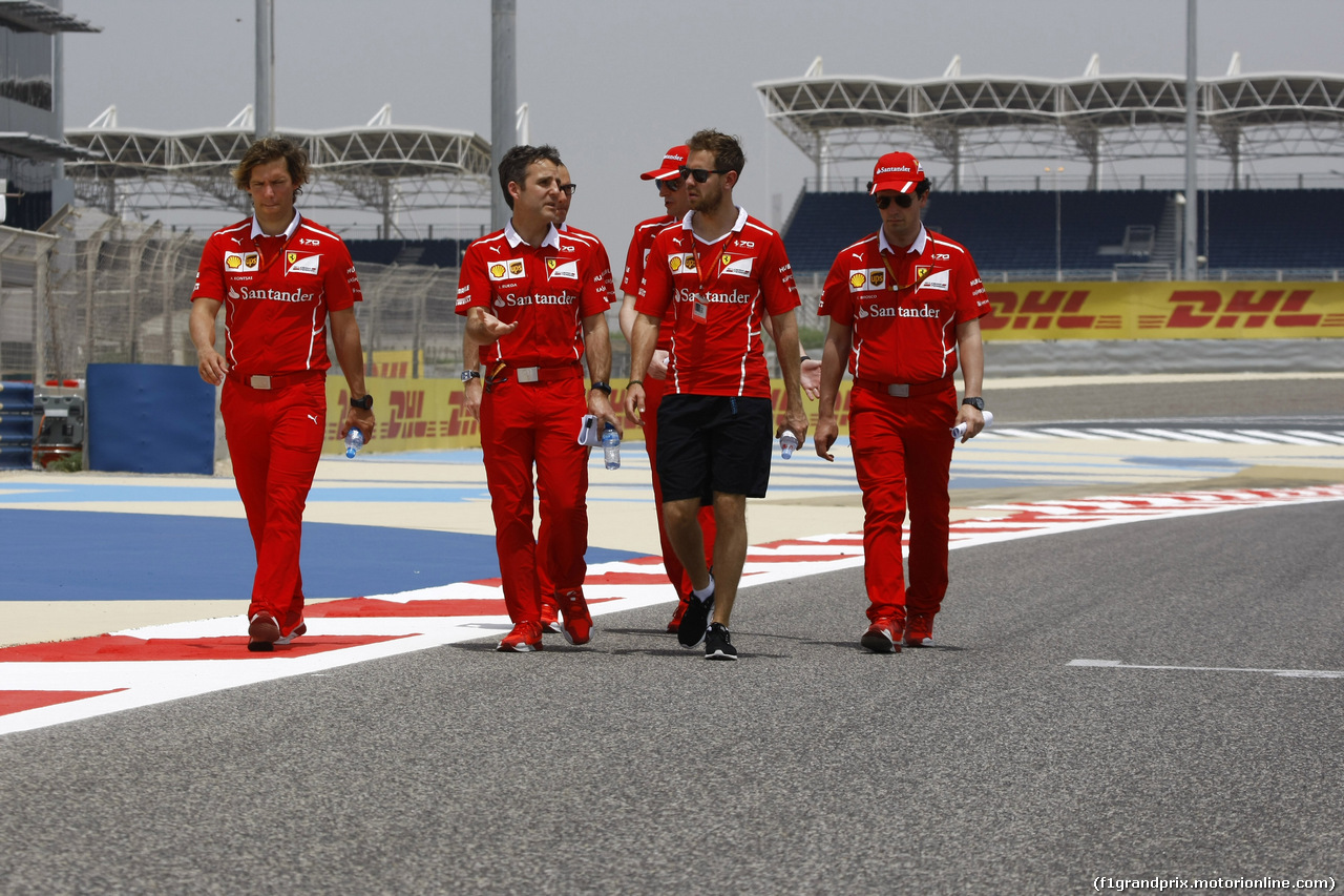 GP BAHRAIN, 13.04.2017 - Sebastian Vettel (GER) Ferrari SF70H