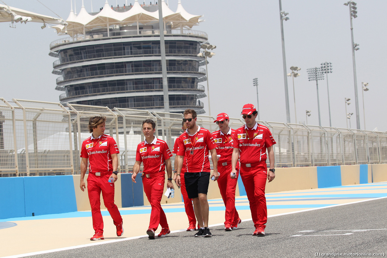 GP BAHRAIN, 13.04.2017 - Sebastian Vettel (GER) Ferrari SF70H
