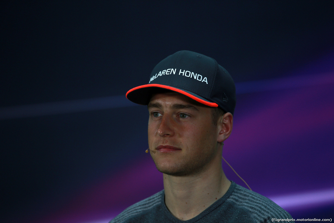 GP BAHRAIN, 13.04.2017 - Conferenza Stampa, Stoffel Vandoorne (BEL) McLaren MCL32