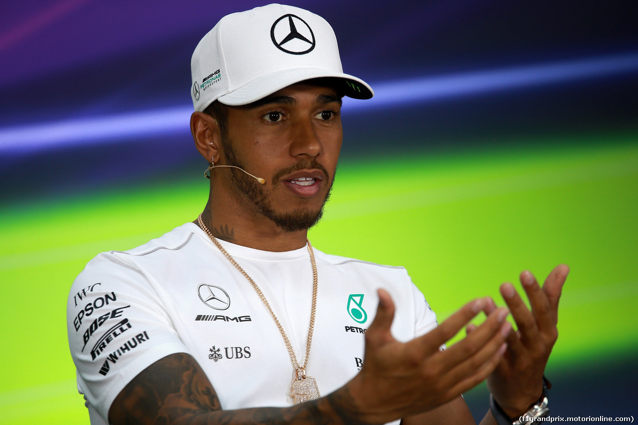 GP BAHRAIN, 13.04.2017 - Conferenza Stampa, Lewis Hamilton (GBR) Mercedes AMG F1 W08