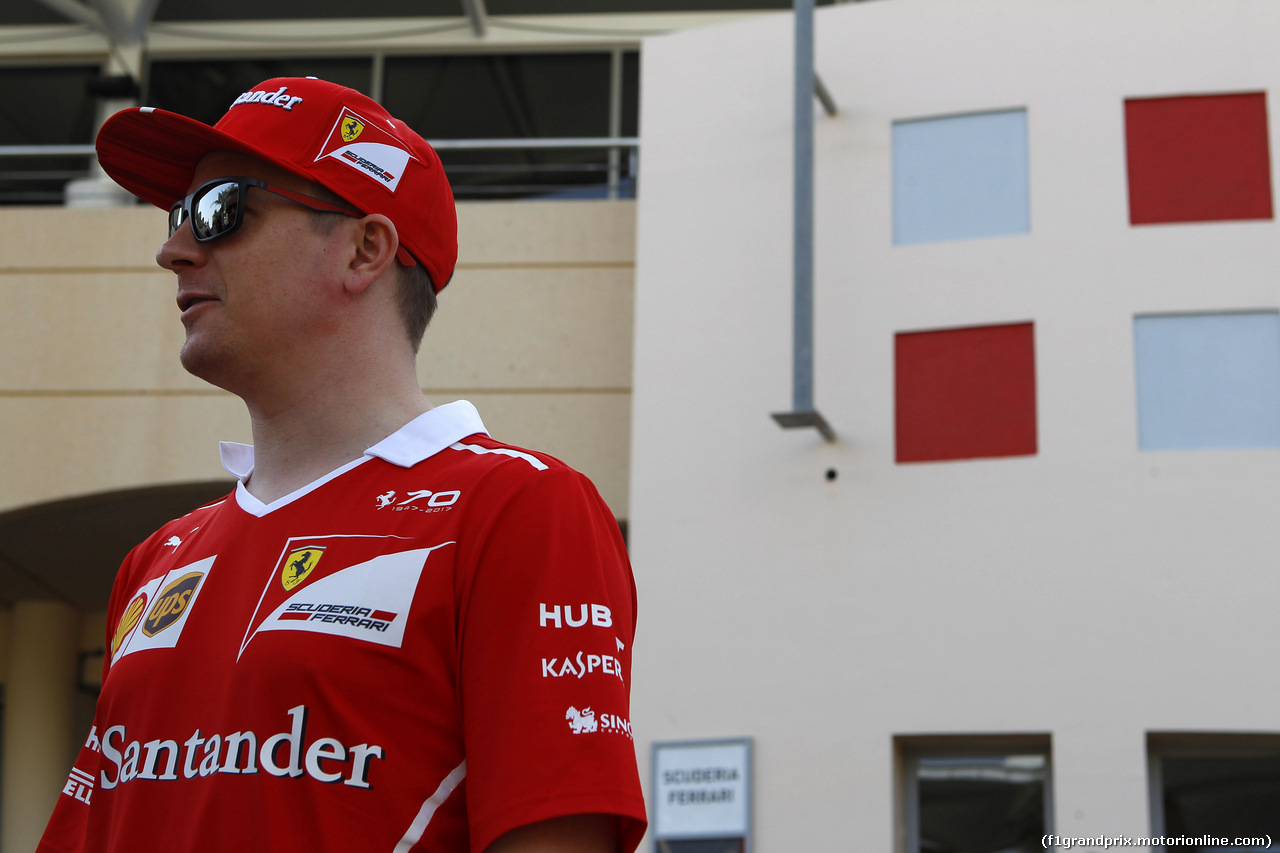 GP BAHRAIN, 13.04.2017 - Kimi Raikkonen (FIN) Ferrari SF70H