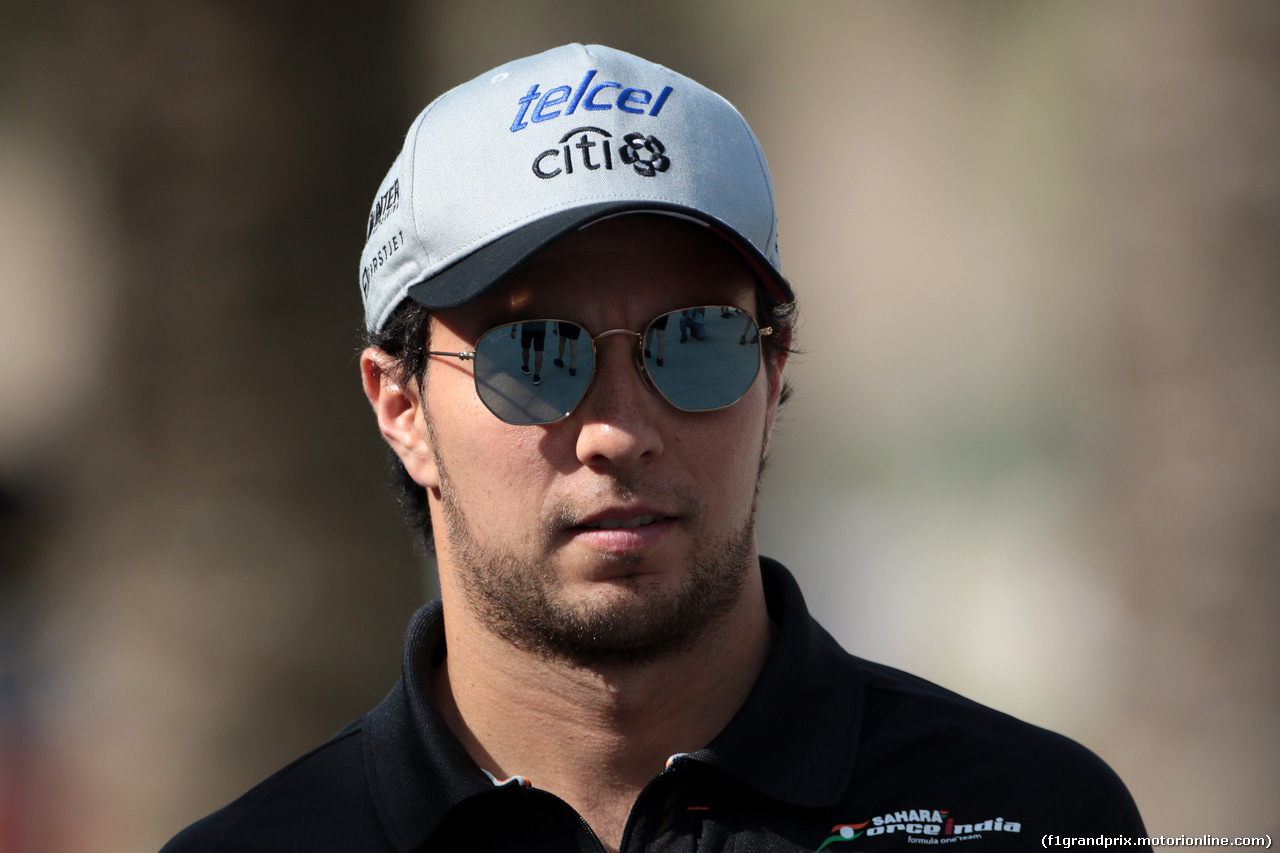 GP BAHRAIN, 13.04.2017 - Sergio Perez (MEX) Sahara Force India F1 VJM010