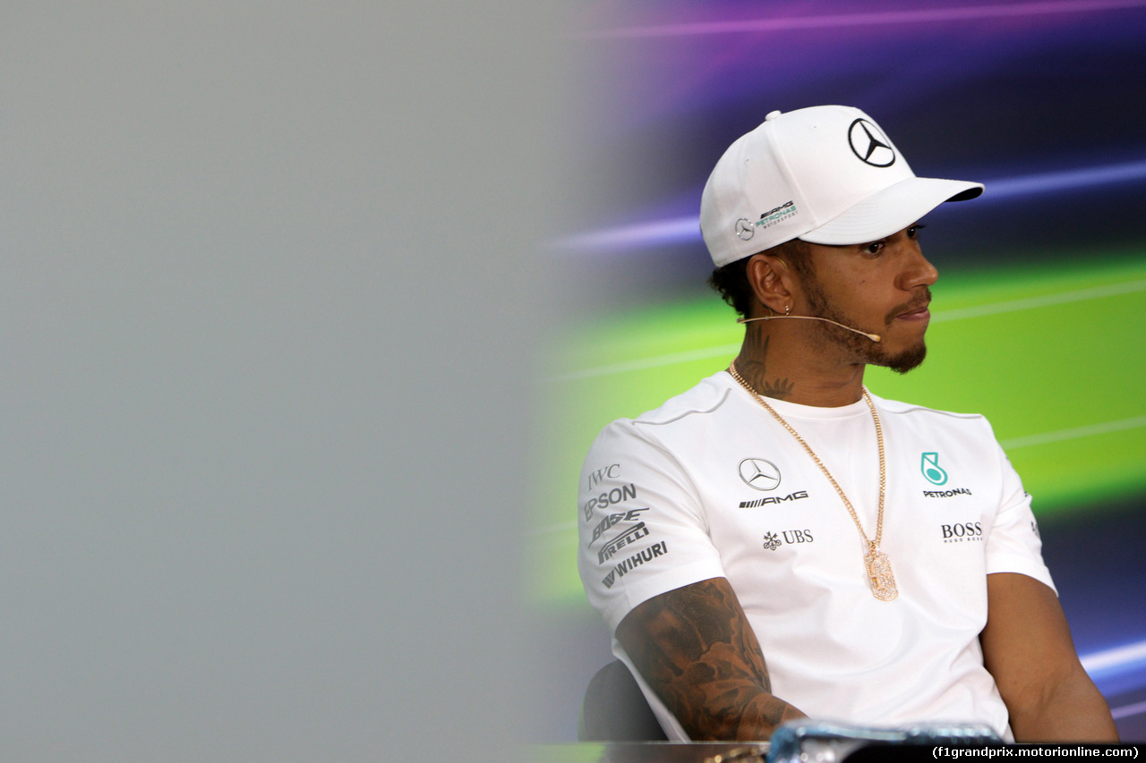 GP BAHRAIN, 13.04.2017 - Conferenza Stampa, Lewis Hamilton (GBR) Mercedes AMG F1 W08