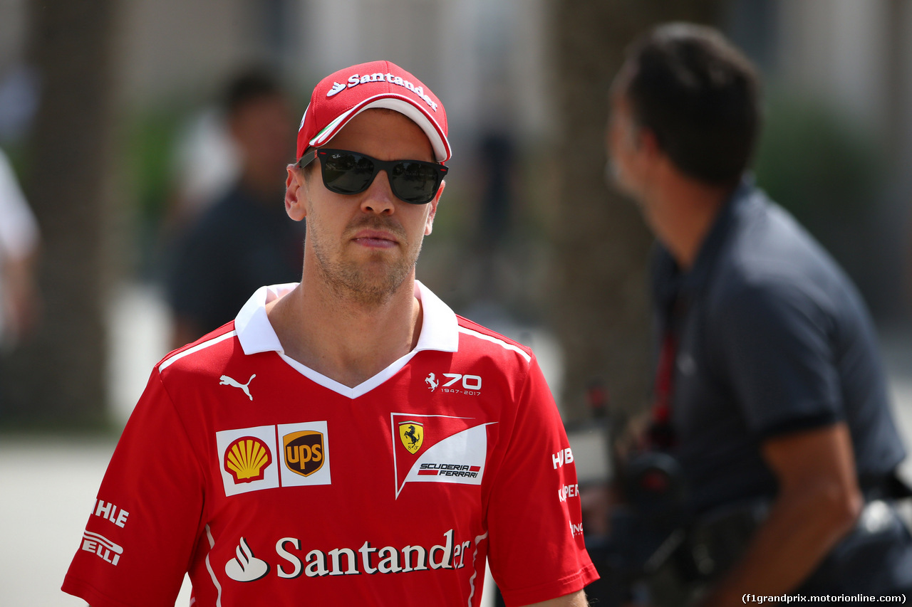 GP BAHRAIN, 15.04.2017 - Sebastian Vettel (GER) Ferrari SF70H