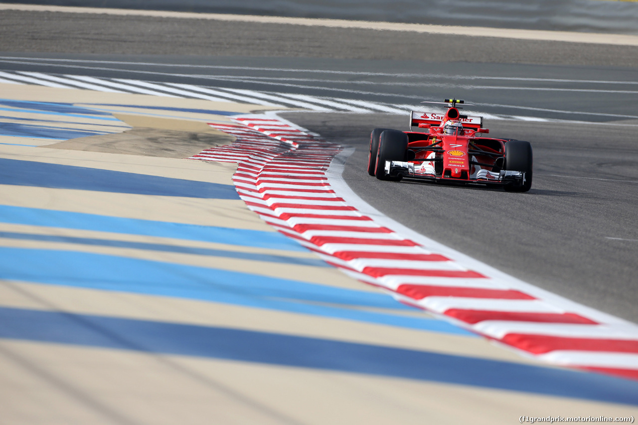 GP BAHRAIN, 15.04.2017 - Prove Libere 3, Kimi Raikkonen (FIN) Ferrari SF70H