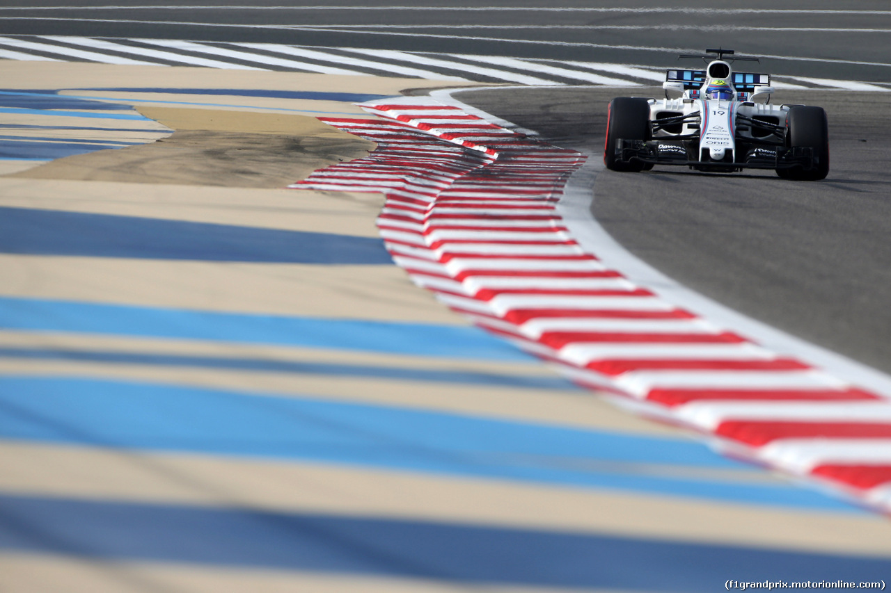 GP BAHRAIN, 15.04.2017 - Prove Libere 3, Felipe Massa (BRA) Williams FW40