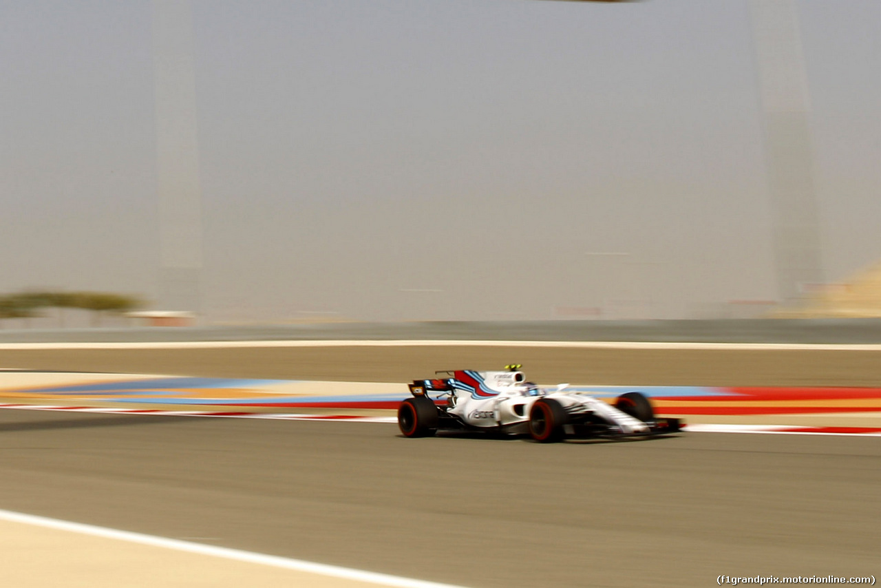 GP BAHRAIN, 15.04.2017 - Prove Libere 3, Lance Stroll (CDN) Williams FW40