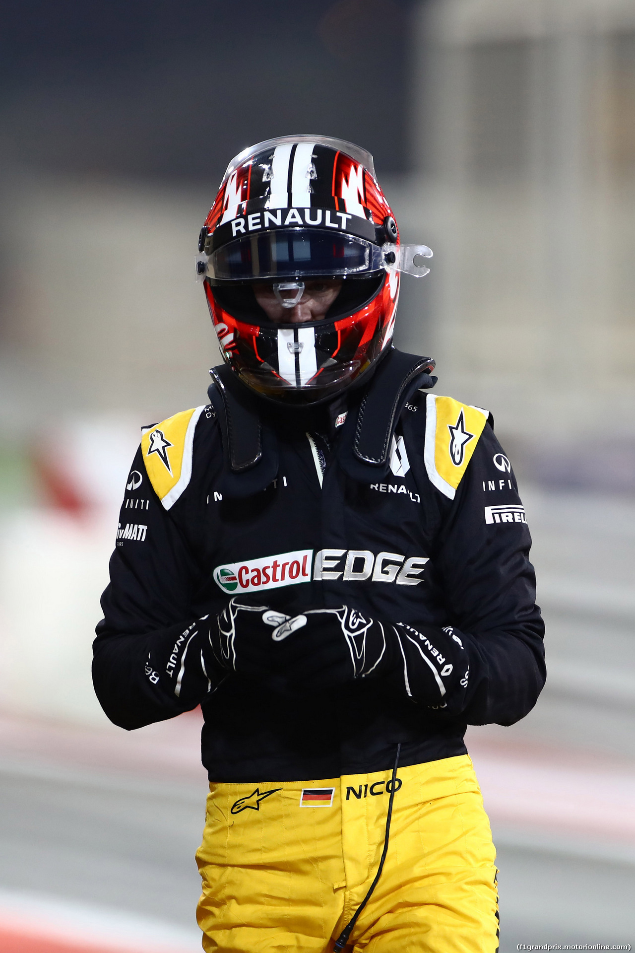 GP BAHRAIN, 15.04.2017 - Qualifiche, Nico Hulkenberg (GER) Renault Sport F1 Team RS17