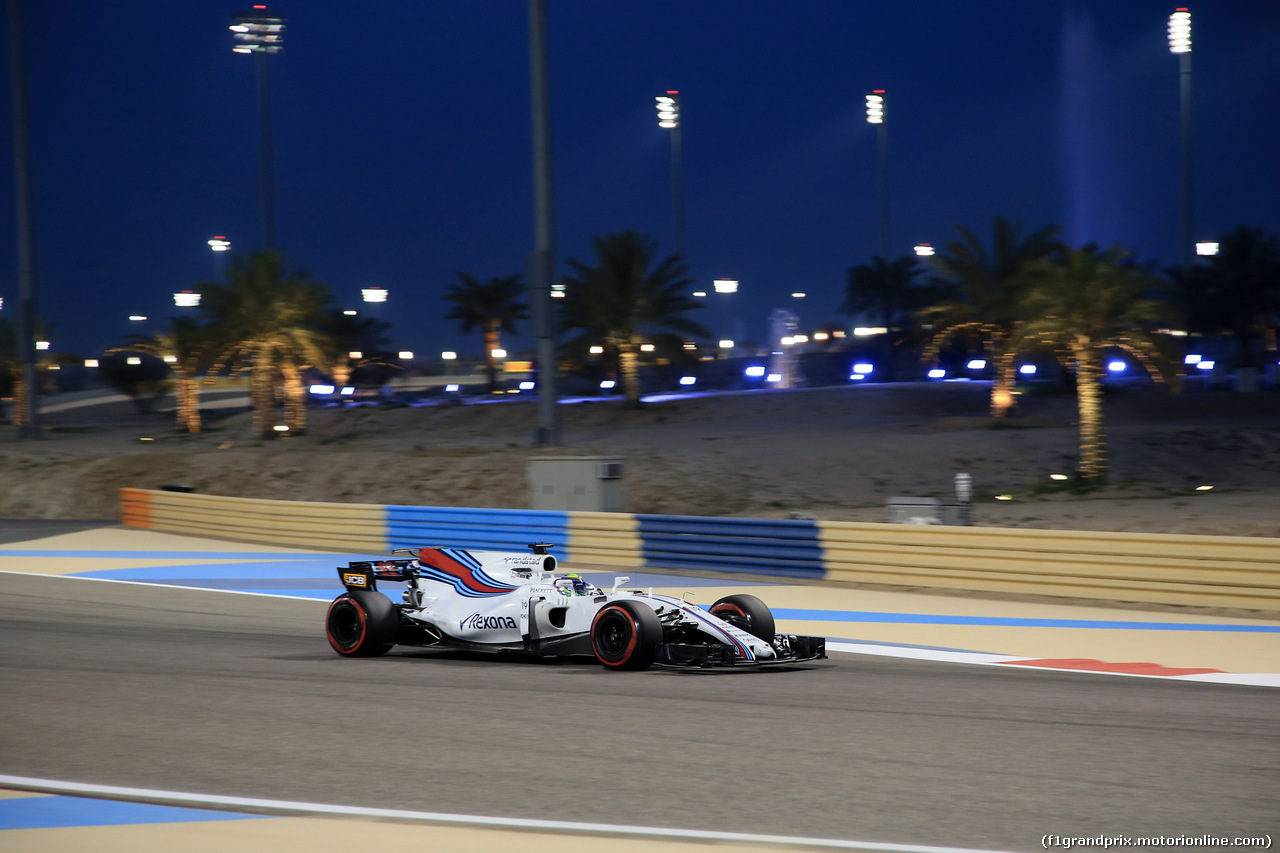 GP BAHRAIN, 15.04.2017 - Qualifiche, Felipe Massa (BRA) Williams FW40